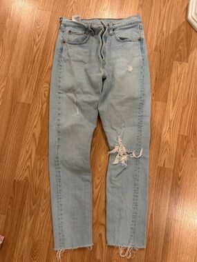 Levi's Light Blue Skinny Jeans with Printed Pocket Lining